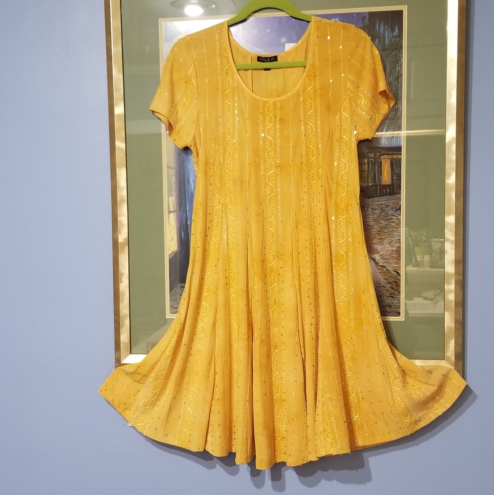 NWT Gorgeous Sequins Fun Dress SZ PL